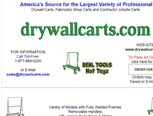 Tablet Screenshot of drywallcarts.com